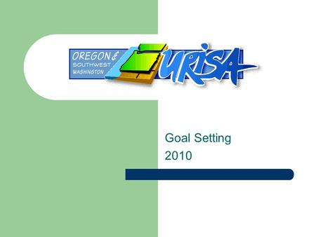 Goal Setting 2010. Goal Setting Objectives To define and gain consensus on areas to focus on for the next year To develop a plan/structure for carrying.