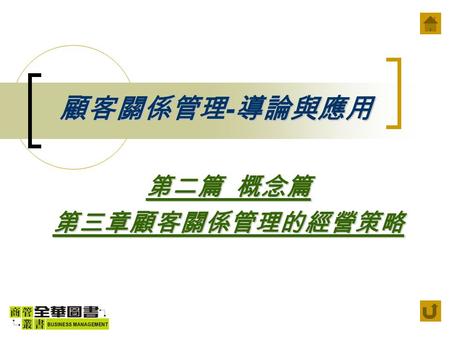 顧客關係管理 - 導論與應用 第二篇 概念篇 第三章顧客關係管理的經營策略. 2 第三章顧客關係管理的經營策略 課前個案 戴爾電腦（ Dell Computer ）網路 直銷模式 第一節 策略管理模型 第二節 總體環境分析 第三節 產業環境分析 第四節 企業資源、使命、目標與 SWOT 分析 第五節.