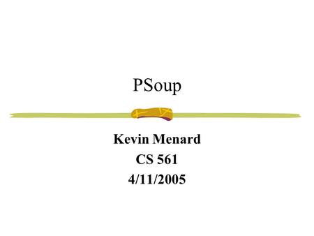 PSoup Kevin Menard CS 561 4/11/2005. Streaming Queries over Streaming Data Sirish Chandrasekaran UC Berkeley August 20, 2002 with Michael J. Franklin.