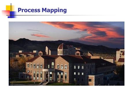 Process Mapping. Why Process Map? To create a visual diagram of a process To establish a common language Assists in discussing improvement The end result.