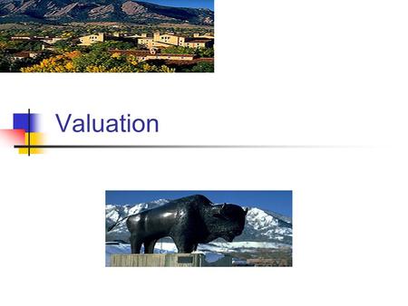 Valuation. Today Valuation Discounted cash flow models DDM FCFE Relative valuation over time across assets at a given time relative to comparables relative.