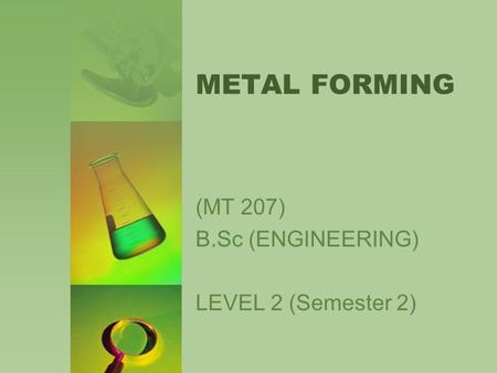 (MT 207) B.Sc (ENGINEERING) LEVEL 2 (Semester 2)