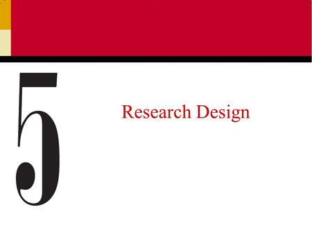 Research Design.