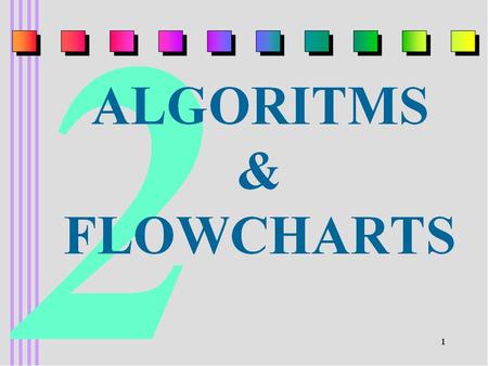 ALGORITHMS Algorithm: Is an ordered set of unambiguous, executable steps defining a terminating process Unambiguous:during the execution of an algorithm,