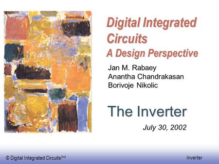 Digital Integrated Circuits A Design Perspective