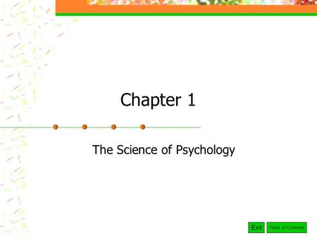 The Science of Psychology