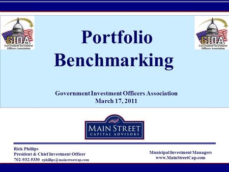 Portfolio Benchmarking