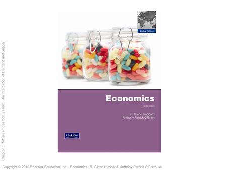 1 of 47 Copyright © 2010 Pearson Education, Inc. · Economics · R. Glenn Hubbard, Anthony Patrick O’Brien, 3e. Chapter 3: Where Prices Come From: The Interaction.