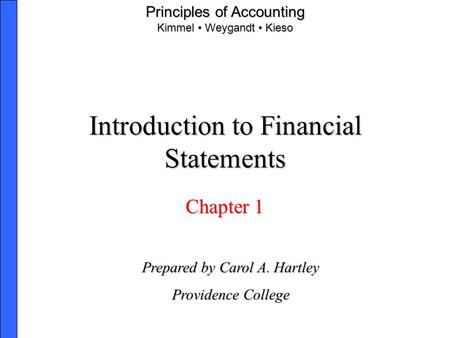 Introduction to Financial Statements