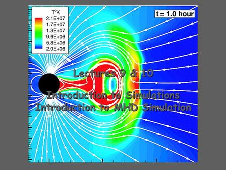 Introduction to Simulations Introduction to MHD Simulation