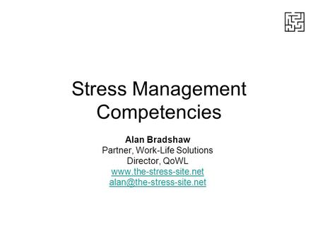 Stress Management Competencies