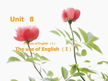 Unit 8 The use of English （ I ）. Review What do we mean by “ prototype ” ? Use an example to illustrate. What do we mean by “ prototype ” ? Use an example.