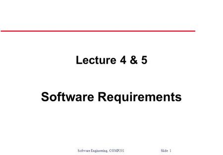 Software Requirements