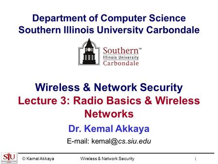 Wireless & Network Security