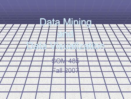 Data Mining and Data Visualization