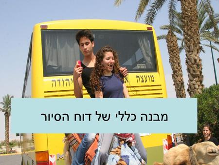 מבנה כללי של דוח הסיור. רקע כללי והצגת מטרות העבודה ושאלת המחקר.