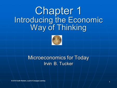 Chapter 1 Introducing the Economic Way of Thinking