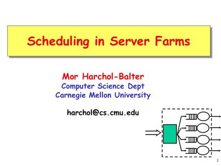 Scheduling in Server Farms