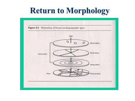 Return to Morphology. Ageing and planning The ageing of the western world Australian ageing statistics Aged care and housing Uncertain futures.