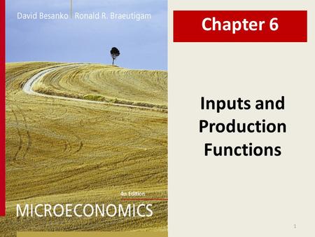 Chapter 6 Inputs and Production Functions.