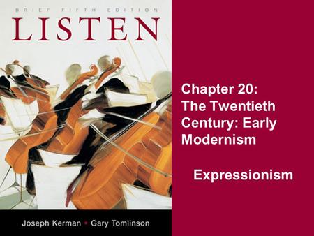 Chapter 20: The Twentieth Century: Early Modernism