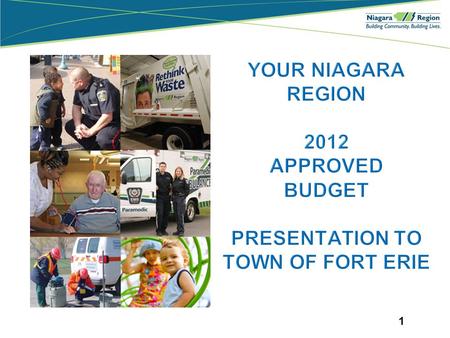 1. How the budget works Niagara Region's budget has three components, the operating budget, which is similar to your day-to-day costs like gas, groceries.