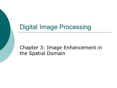 Digital Image Processing