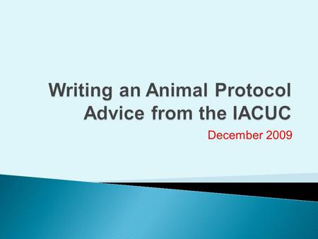 December 2009. AALAS Publication: American Association for Laboratory Animal Science.