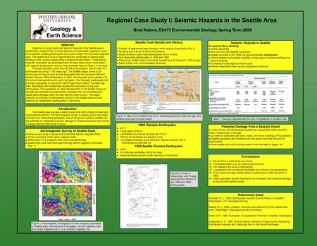 Abstract Detection of active faults and seismic hazards in the Seattle area is problematic, owing to thick surficial deposits and abundant vegetative cover.