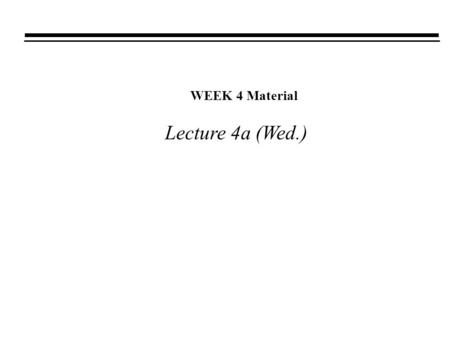 WEEK 4 Material Lecture 4a (Wed.). Use Cases/Actors o What is a use case ? l A sequence of actions performed by a system that yields an observable result.