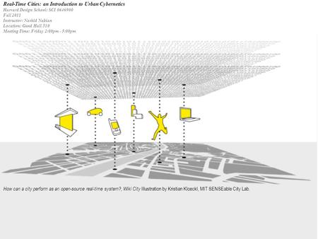 How can a city perform as an open-source real-time system?, Wiki City Illustration by Kristian Kloeckl, MIT SENSEable City Lab. Real-Time Cities: an Introduction.