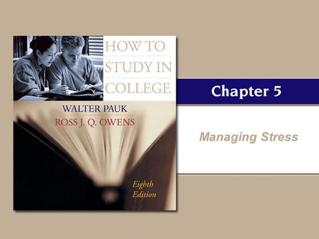 Managing Stress. Copyright © Houghton Mifflin Company. All rights reserved. 5–25–2 What is stress? “Stress is the nonspecific response of the body to.