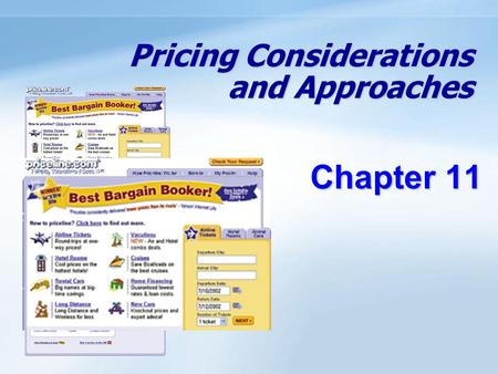 Objectives Understand the internal factors affecting a firm’s pricing decisions. Understand the external factors affecting pricing decisions, including.