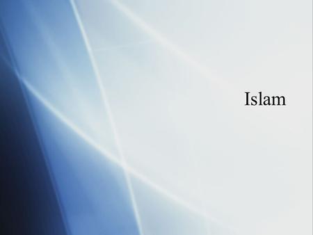 Islam.  Islam = a state of peace achieved through surrender to God/Allah.  Muslim = one who has achieved this state.  Islam = a state of peace achieved.