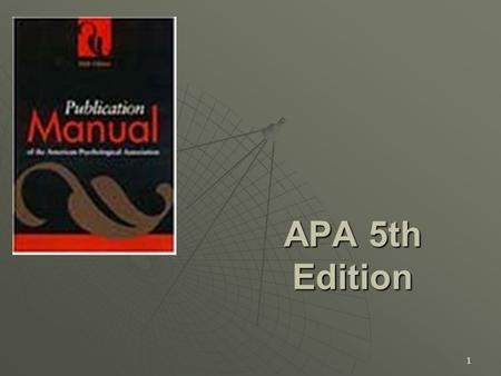 1 APA 5th Edition. 2 The Reference List  In alphabetical order, by first author’s last name  Hanging indent  All book titles and journal titles in.