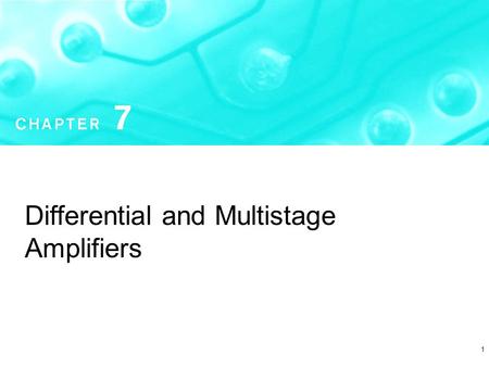 Differential and Multistage Amplifiers