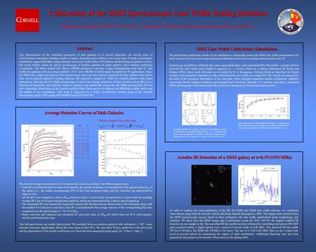 Calibration of the SDSS Spectroscopic Line Width Scaling Relations Calibration of the SDSS Spectroscopic Line Width Scaling Relations Barbara Catinella.