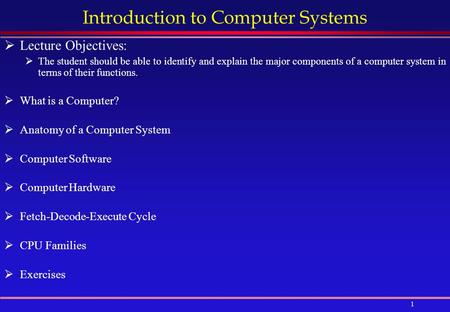 Introduction to Computer Systems