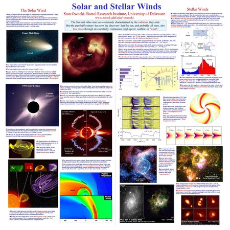 Stellar Winds ¥Evidence of episodic stellar mass loss in the form of novae or supernovae has been known since antiquity. But the realization that stars.