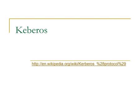 Keberos