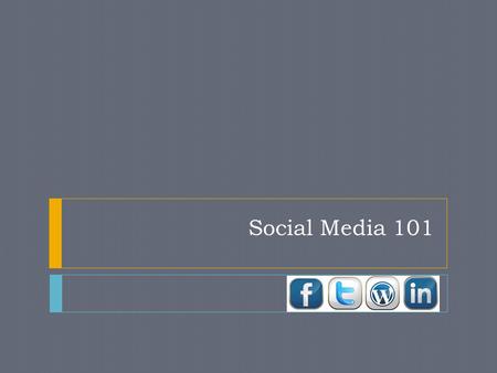 Social Media 101. What is Social Media? Social Media is simply this:  A website that doesn’t just provide information but that allows you to interact.