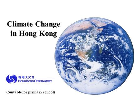 Climate Change in Hong Kong