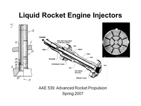 Liquid Rocket Engine Injectors