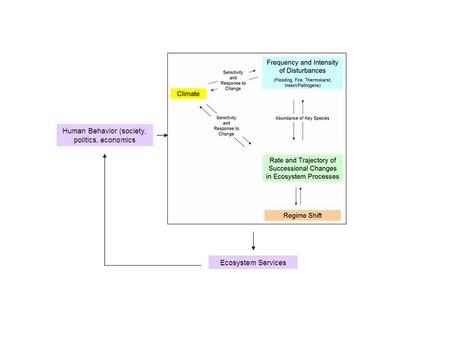 1)Direct linkages between climate change and altered disturbance (Rupp/Jones);