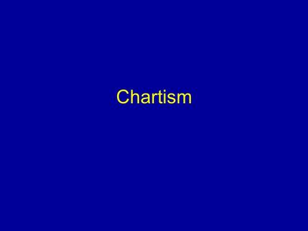 Chartism. Class Division Working Classes vs. Middle Classes Industrious Classes vs. Lazy Classes.