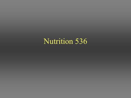 Nutrition 536. “Basic and Working” Competencies Media Presentations Interpersonal communication skills Counseling theory and methods Interviewing techniques.