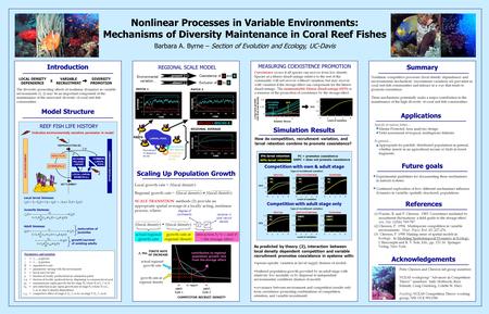 Mary L. Frost Introduction The diversity-promoting effects of nonlinear dynamics in variable environments (1, 2) may be an important component of the maintenance.