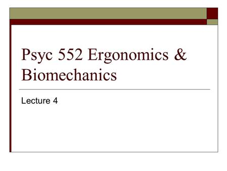 Psyc 552 Ergonomics & Biomechanics Lecture 4. Ligaments, Tendons, & Facia  Ligament: Dense connective tissue that connects bone to bone. Image from: