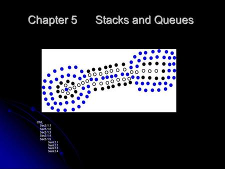 Chapter 5 Stacks and Queues