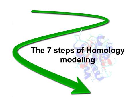 The 7 steps of Homology modeling. 1: Template recognition and initial alignment.